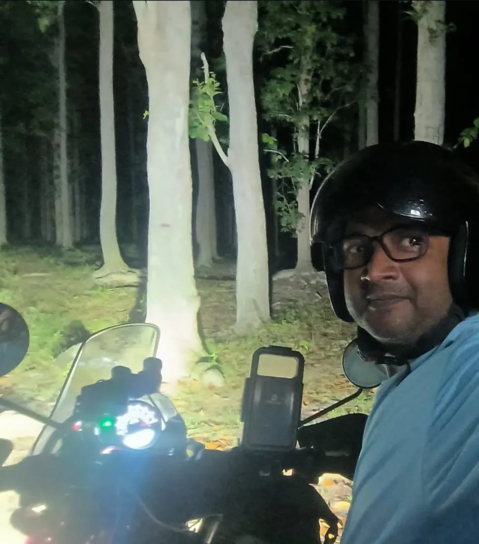 Motorcycle ride near Kaziranga and tea gardens